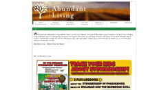 Desktop Screenshot of abundantlivingministry.org